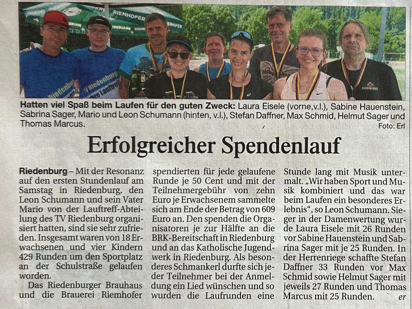 Nachbericht 1. Stundenlauf