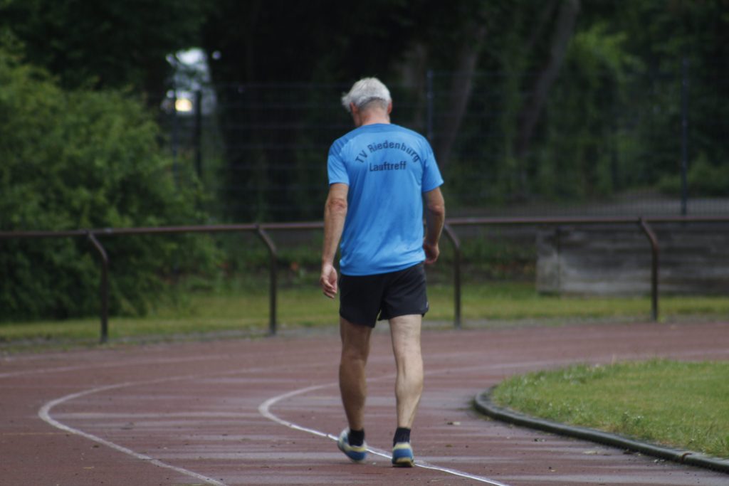 Läufer auf der Sportbahn